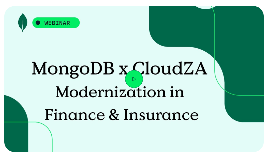 MongoDB x CloudZA webinar thumbnail